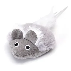 Nobleza kaķu spēļu peliņa ar kaķa bumbiņu, 14.5x7.5 cm, zila/gaiši dzeltena/pelēka — 4 nuotrauka