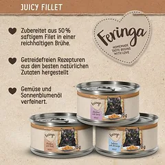 Feringa Juicy Fillet drėgnas maistas katėms 12 x 70 g — 3 nuotrauka