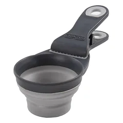 Dexas sulankstomas KlipScoop 3-in-1 vidutinis - sulankstomas maisto samtelis su maišelio uždarymo spaustuku, vidutinio dydžio, Fioletowy / 237ml — 5 nuotrauka