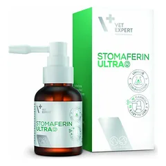 VetExpert Stomaferin Ultra burnos priežiūros priemonė šunims ir katėms su laktoderinu ir chlorheksidinu, 30 ml