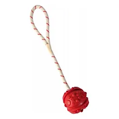 Žaislas šuniui – Kamuoliukas su virve, 7cm/35cm — 2 nuotrauka