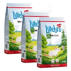 Lillebro pašaras žiurkėms, Ekonominė pakuotė 3 x 1,6 kg — 3 nuotrauka