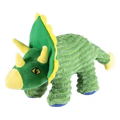Duvo+ žaislas šunims Dino Triceratops, žalias