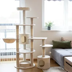 Kerbl Pet draskyklė katėms Annika, smėlio spalvos, Dideliems > 5 kg — 3 nuotrauka