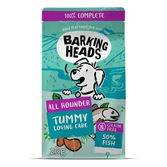 BARKING HEADS Tummy Lovin Care Fish ALL HOUNDER begrūdis sausas maistas šunims su žuvimi