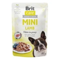 Brit Care Mini konservuotas pašaras šunims maiš. Lamb fillets in gravy 85 g nuotrauka