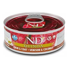 Farmina N&D Cat Quinoa Adult Venison & Coconut 80 g nuotrauka