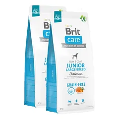 BRIT CARE GRAIN FREE JUNIOR LARGE LAŠIŠA SU BULVĖMIS 2x12KG