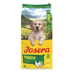 Josera Young Star begrūdis sausas pašaras jauniems šunims su paukštiena, 12,5kg