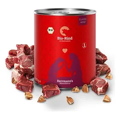 Herrmann's gryna mėsa / ekologiška gryna mėsa, drėgnas maistas katėms 6 x 800 g — 5 nuotrauka
