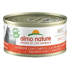 Almo Nature HFC JELLY Lašišas su morkomis želė konservai suaugusiems katėms, 70 g