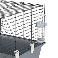 Ferplast narvas smulkiems gyvūnams Rabbit 120, pilka: L 118 x B 58,5 x H 51,5 cm — 5 nuotrauka