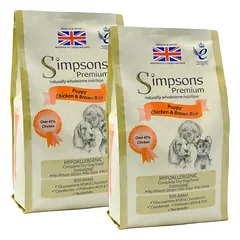 Simpsons Premium Puppy Chicken & Rice - maistas šuniukams, vištiena ir ryžiai