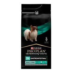 Purina Pro Plan Veterinary Diets EN Gastrointestinal Dietinis sausas pašaras suaugusiems mažų ir labai mažų veislių šunims ir šuniukams, skirtas žarnyno absorbcijos sutrikimams mažinti, 1,5 kg
