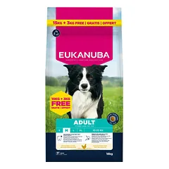 Eukanuba Dog Adult Medium Chicken 15+3 kg