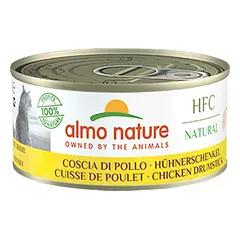 Almo Nature HFC Natural vištienos šlaunelių konservai suaugusiems katėms, 150 g