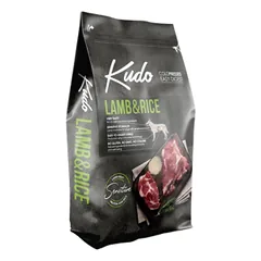 Kudo Lamb & Rice Medium Maxi Adult sausas maistas vidutinių ir didelių veislių šunims, 3 kg