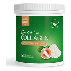 Pokusa RawDietLine Collagen - kolagenas šunims ir katėms, pagamintas iš vandenyno žuvų, palaiko raumenis, sąnarius, odą ir nagus., 200g — 2 nuotrauka