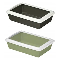 Kerbl atvira kačių tualeto dėžė su rėmeliu, 51 x 35 x 13 cm — 3 nuotrauka