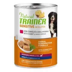 Natural Trainer Sensitive No Gluten konservai su triušiena šunims, 400 g