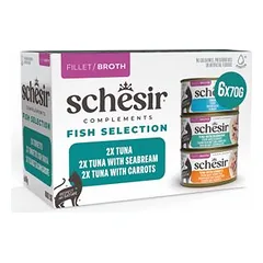 Schesir Complements sultinyje 6 x 70 g, drėgnas maistas katėms