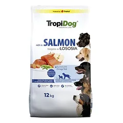 Tropidog Premium Adult Medium & Large su lašiša, sausas maistas šunims