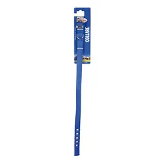 DOUBLE NYLON COLLAR 50-55x2,5cm blue