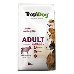 Tropidog Premium Adult Small Rind & Reis