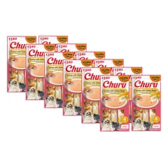 INABA CAT CHURU lašiša su vištiena 48x14g