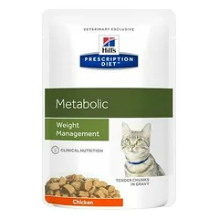 Hill's Prescription Diet Cat Metabolic, veterinarinis maistas katėms 12 x 85 g parduotuvėje 1petshop.lt