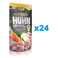 BELCANDO Finest Selection Vištiena, ryžiai ir morkos 24x125 g šlapias šunų maistas