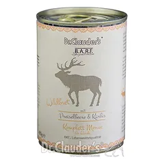 DR. CLAUDER’S BARF Complete mėsos ir daržovių konservai šunims su žvėriena 400g