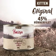 Purizon Kitten begrūdis drėgnas maistas kačiukams 6 x 200 g