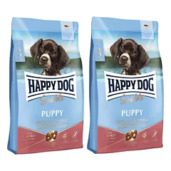 HAPPY DOG Sensible Puppy Lachs 20 kg (2 x 10 kg) šuniukams lašiša ir bulvėmis