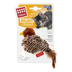 GiGwi tikrovišką garsą skleidžiantis žaislas katėms paukštis, 14 cm photo