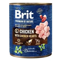 Brit Premium by Nature CHICKEN mėsos paštetas su vištiena ir vištų šidelėmis šunims