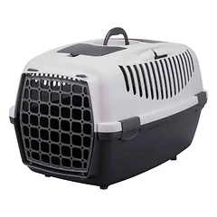 Trixie Capri 3 transportavimo dėžė S su rankena ir laikymo skyriumi, pilka, 40 × 38 × 61 cm, iki 12 kg