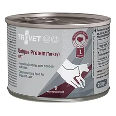 TROVET Unique Protein Turkey UPT šunims ir katėms kalakutiena 6x200 g
