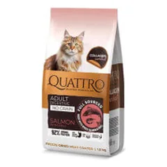 Quattro Collagen Digestive sausas pašaras su lašiša ir kriliumi jautrioms katėms - Pet24