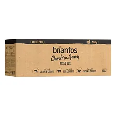 Briantos Chunks in Gravy ekonominė pakuotė 44 x 100 g, drėgnas maistas šunims, 100 - 199 g — 2 nuotrauka
