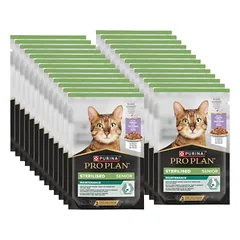 Purina Pro Plan Sterilised Senior su kalakutiena katėms 26x85g