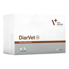 Vet Expert Diarvet kapsulės mažiems šunims ir katėms, 30 vnt.