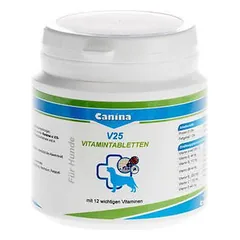 Canina V25 tabletės šunims 100g parduotuvėje sunu.lt