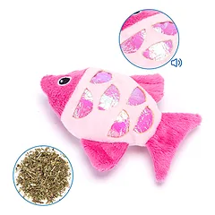 Nobleza toy for cats Fish with a mouse, various colors, 10x8cm — 3 nuotrauka