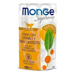 Monge SUPREME Tuna with spinach konservai kačiukams