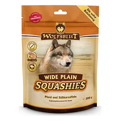 WOLFSBLUT Squashies Wide Plain skanėstai šunims su arkliena, 300 g