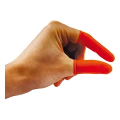 Show Tech Grippy Fingers vidutinio dydžio pirštai 25 vnt. - daugkartinio naudojimo guminiai pirštai kirpimui su neslystančia danga, vidutinio dydžio