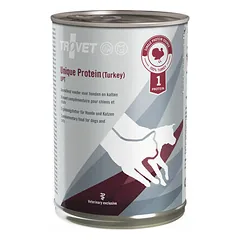 Trovet Dog/Cat Unique Protein (Turkey) UPT 400 g - konservai šunims ir katėms