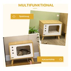 Katinų guolis 50 × 28 × 43 cm — 4 nuotrauka