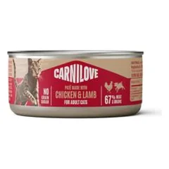 Carnilove Cat Paté drėgnas maistas katėms, ekonominė pakuotė 24 x 100 g